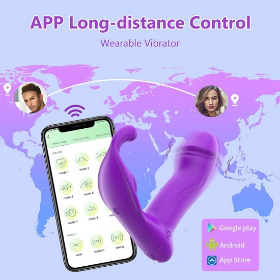 Josephine Wearable Wiggling App & Remote Control Butterfly Vibrator