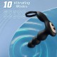 10 Vibrating Prostate Massager Butt Plug with Cock Ring