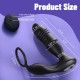 APP Control Thrusting Vibrating Cock Ring with Rasied Dots Prostate Massager
