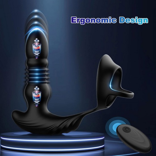 APP Remote Control Vibrating Prostate Massager with Cock Ring
