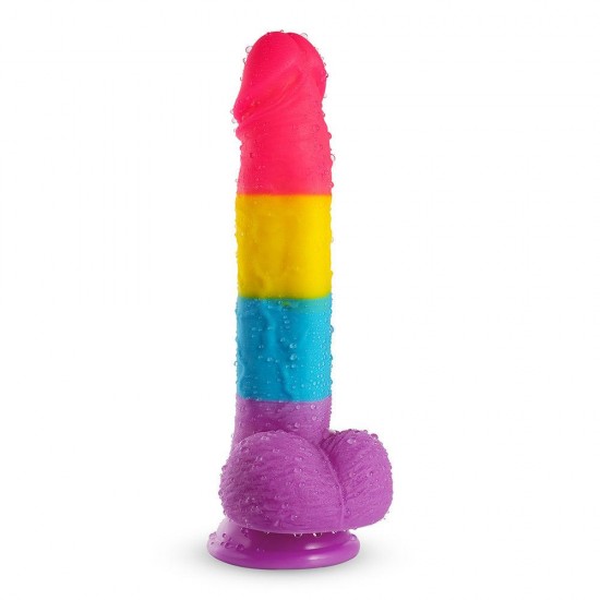 7 Inch Rainbow Dildo With Suction Cup