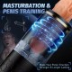 Automatic 5 Thrusting & 10 Vibrating Lifelike Masturbation Cup