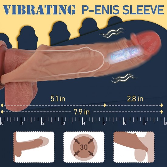 8 Inch Remote Control Penis Extender