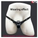 Penis Cage Auxiliary Belt Strap for Men's Chastity Lock Supportive Anti-Off Elastic (Strap ONLY, Chastity Device NOT Included) - Black