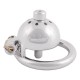 Stainless Steel Male Chastity Male Virginity Lock Cock Cage with Tube (1.57 inch / 40mm)