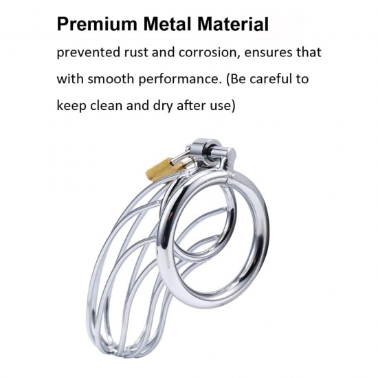 Premium Metal Silver Locked Cage