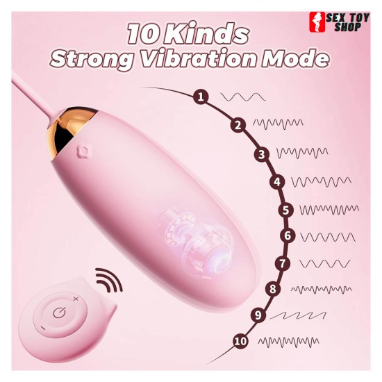 10 Vibration Modes Remote Control Vibrator Bullet Vibrator Massages Breasts Adult Sex Toys Stimulates Clit