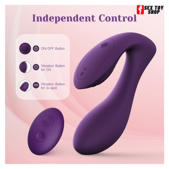 Tracy's Dog Remote Control Vibrator Flexible Sex Toys for Double Stimulation Clitoral G Spot Vibrators for Women